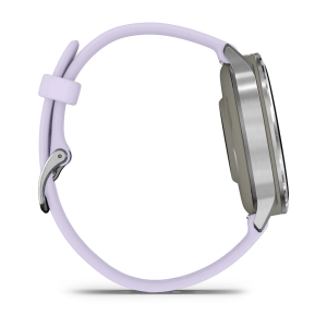 Garmin Venu 4 - 41mm Silver with Periwinkle silikona siksniņu