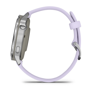 Garmin Venu 4 - 41mm Silver with Periwinkle silikona siksniņu