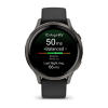 Garmin Venu 4 – 41 mm, Slate, melna silikona siksna thumbnail 2