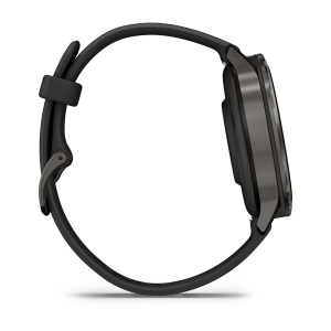 Garmin Venu 4 – 41 mm, Slate, melna silikona siksna