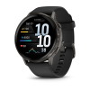 Garmin Venu 4 - 45mm Slate with Black Silicone Band thumbnail 1
