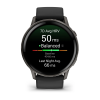 Garmin Venu 4 - 45mm Slate with Black Silicone Band thumbnail 2