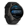 Garmin Venu 4 - 45mm Slate with Black Silicone Band thumbnail 3