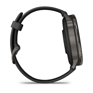Garmin Venu 4 - 45mm Slate with Black Silicone Band