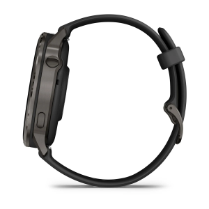 Garmin Venu 4 - 45mm Slate with Black Silicone Band