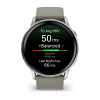 Garmin Venu 4 – 45 mm sudraba ar pelēku silikona siksnu thumbnail 2