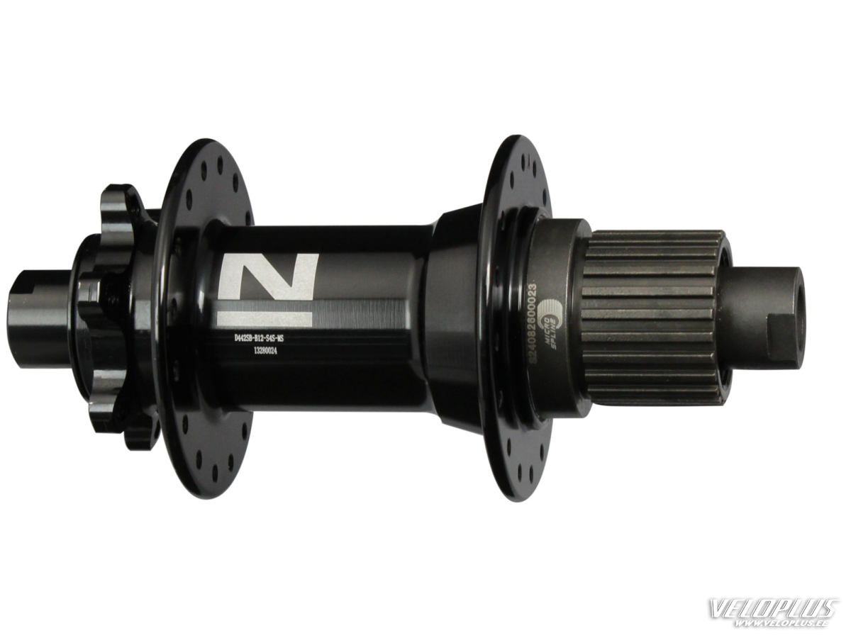 Rear hub Novatec D442SB-B12-S4S 6-bolt, 32a Microspline