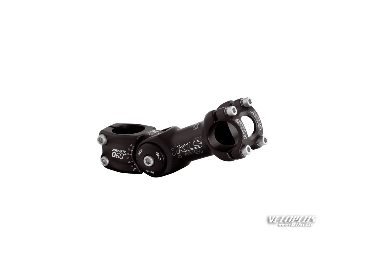 Stem KLS Cross must 130mm reguleeritav