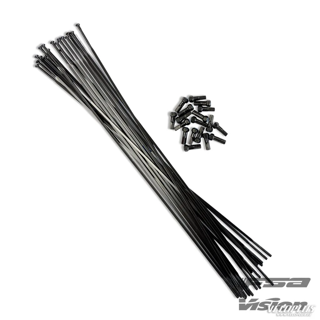 Kodarate komplekt VISION SC55 DB INOX Flat 2 264/260mm nipplitega must