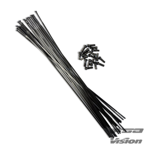 Spokes kit VISION SC55 DB INOX Flat 2 264/260mm w/NIPPLES