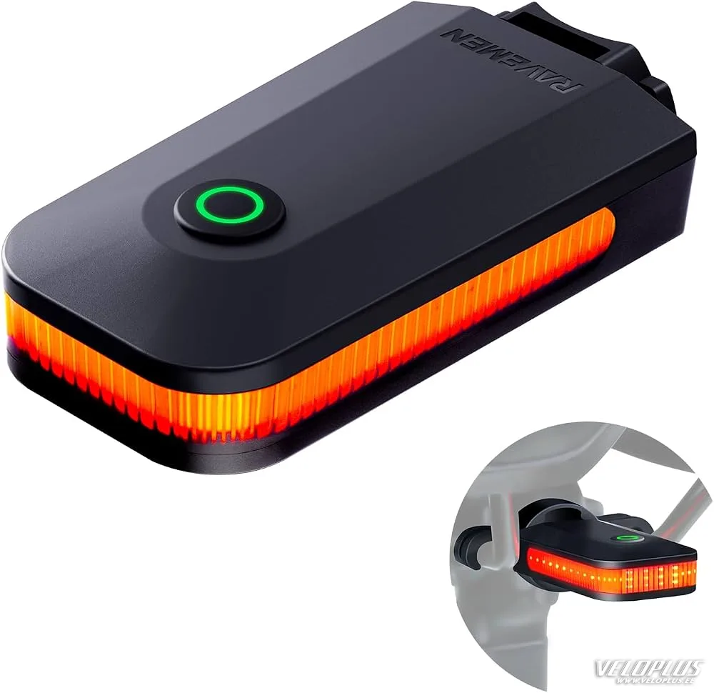 Tagatuli RAVEMEN CL01 USB COB 30lm Auto On/Off ja piduritulega