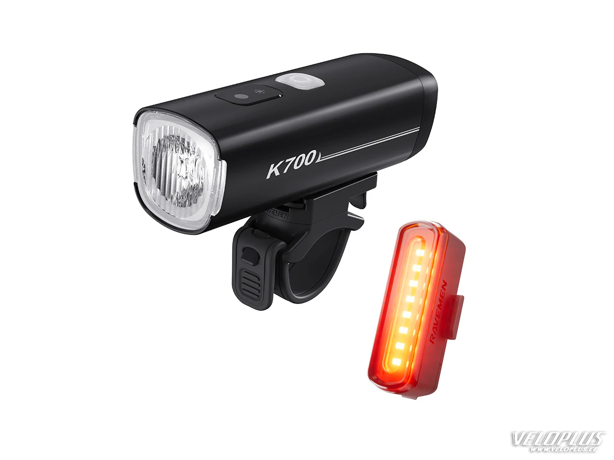 Комплект фар RAVEMEN K700 + TR30 USB Auto On/Off с тормозным светом