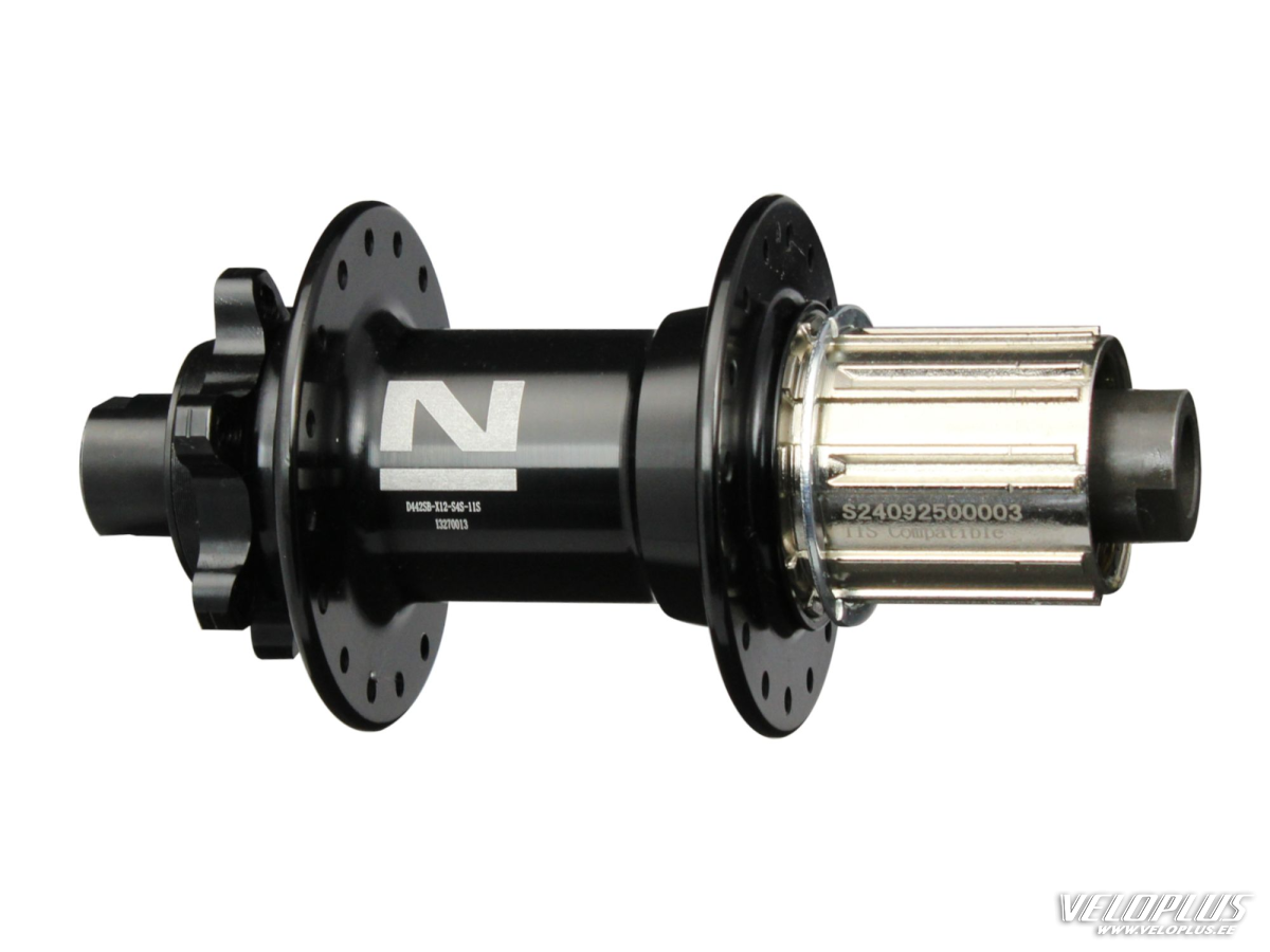 Galinė stebulė Novatec D442SB-X12-S4S 8–11p, 6-bolt, 32 skylės