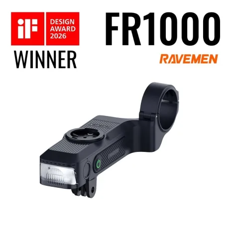 Esituli RAVEMEN FR1000 + rattakompuutri hoidik Auto On/Off