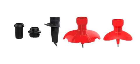 Suusakepi otsikute komplekt KV+ TORNADO QCD 9,5/10mm oranz