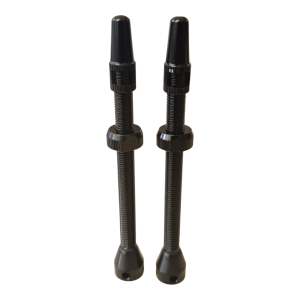 Tubeless vārsti CST 80mm Melni 2 gab. alumīnijs