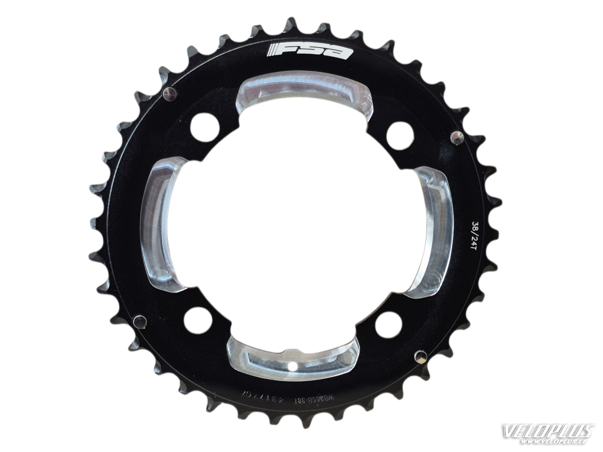Ketjupyörä FSA MTB PRO 104x38T D10 WB265 Musta
