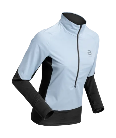 Sieviešu Krekls B/DAEHLIE Half Zip Tech Wool gaiši zils