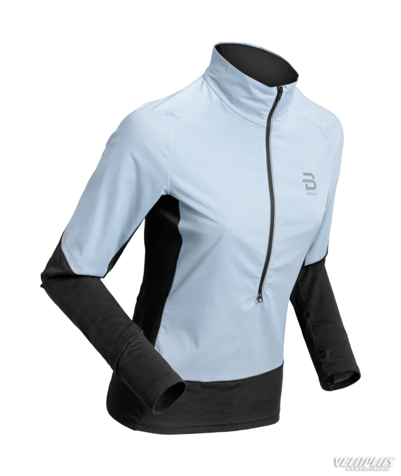 Sieviešu Krekls B/DAEHLIE Half Zip Tech Wool gaiši zils