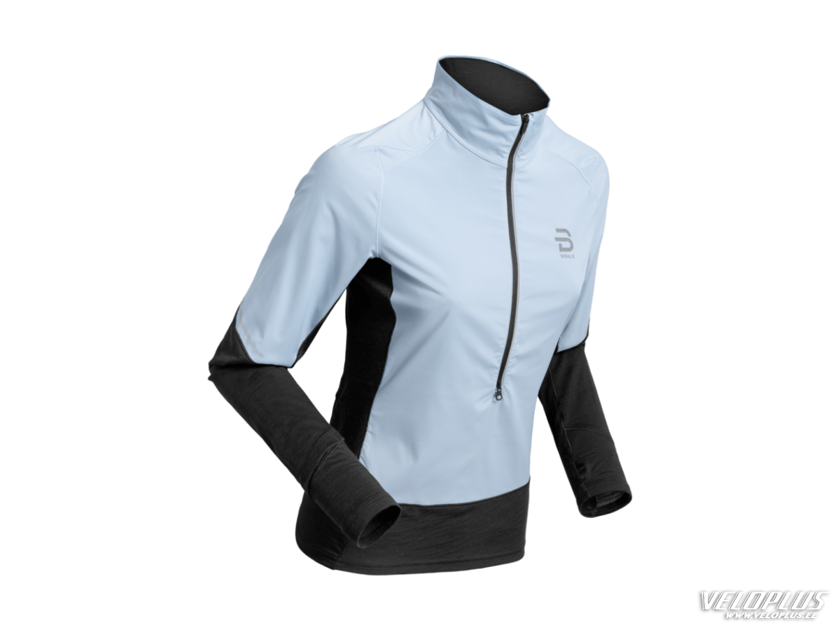 Naiste särk B/DAEHLIE Half Zip Tech Wool helesinine