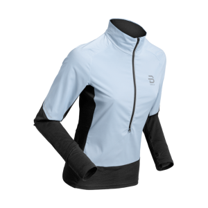 B/DAEHLIE Half Zip Tech Wool Women's light blue