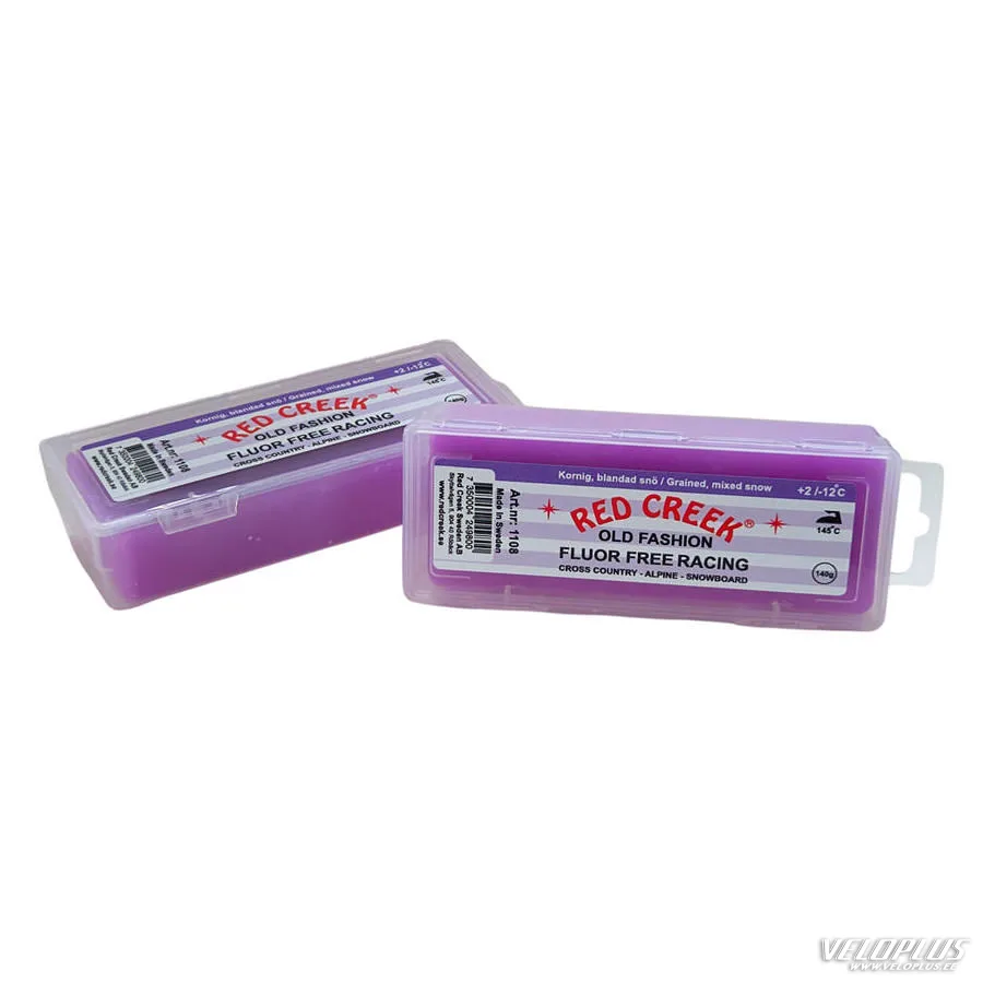 Ski Wax RED CREEK FLOUR FREE RACING LILAC +2°/-12°C 140g