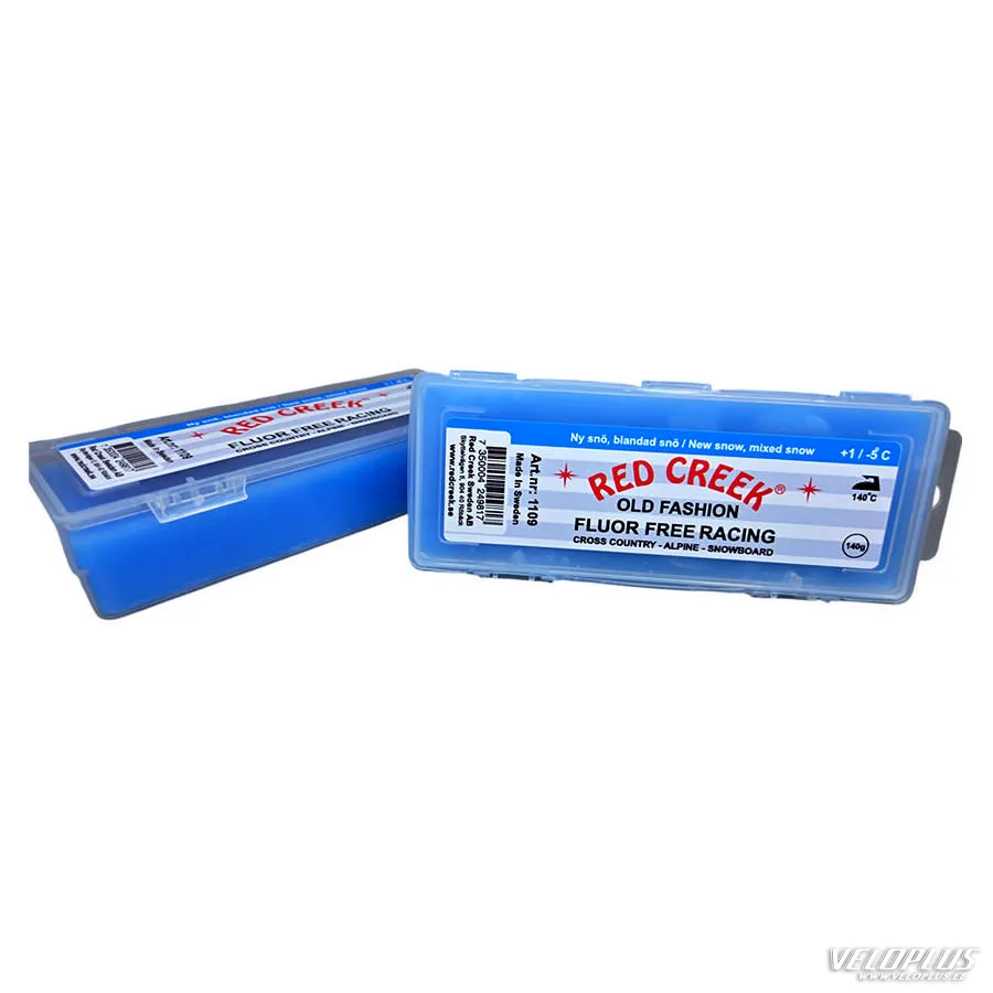 Ski Wax RED CREEK FLOUR FREE RACING BLUE +1°/-5°C 140g