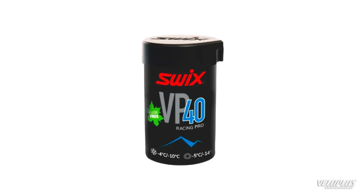 Slidošanas vasks SWIX VP40 RACING PRO Zils -4°C/-10°C 45g