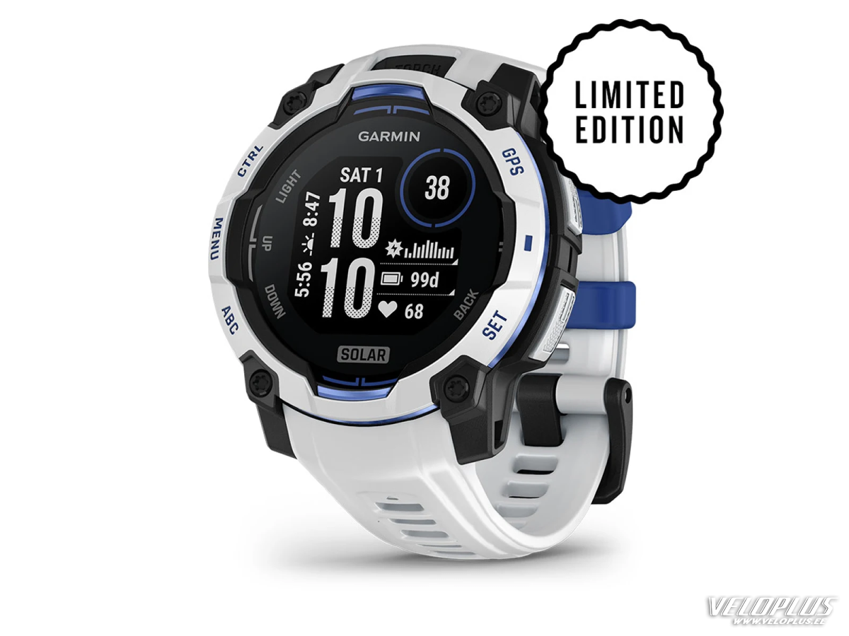 Garmin Instinct 3 - 45 mm, Solar, Balta akmens krāsā
