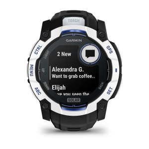 Garmin Instinct 3 - 50 mm, Solar, Balta akmens krāsā