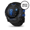 Garmin Instinct 3 - 50 mm, AMOLED, Melns ar melnu/metāliski zilu siksniņu thumbnail 1