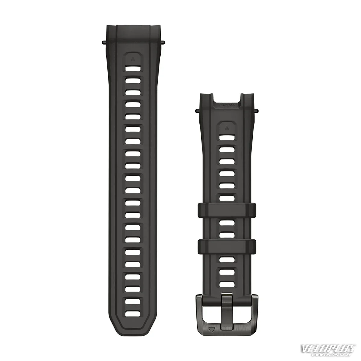 Watch band Garmin Instinct 3 - 45 mm (22mm) Charcoal silicone with metal buckle