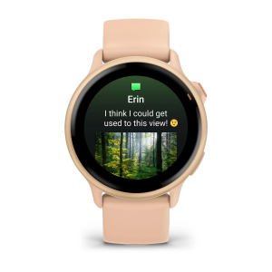 Garmin vívoactive 6, розовый металлический корпус с розовым ремешком