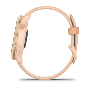 Garmin vívoactive 6, розовый металлический корпус с розовым ремешком