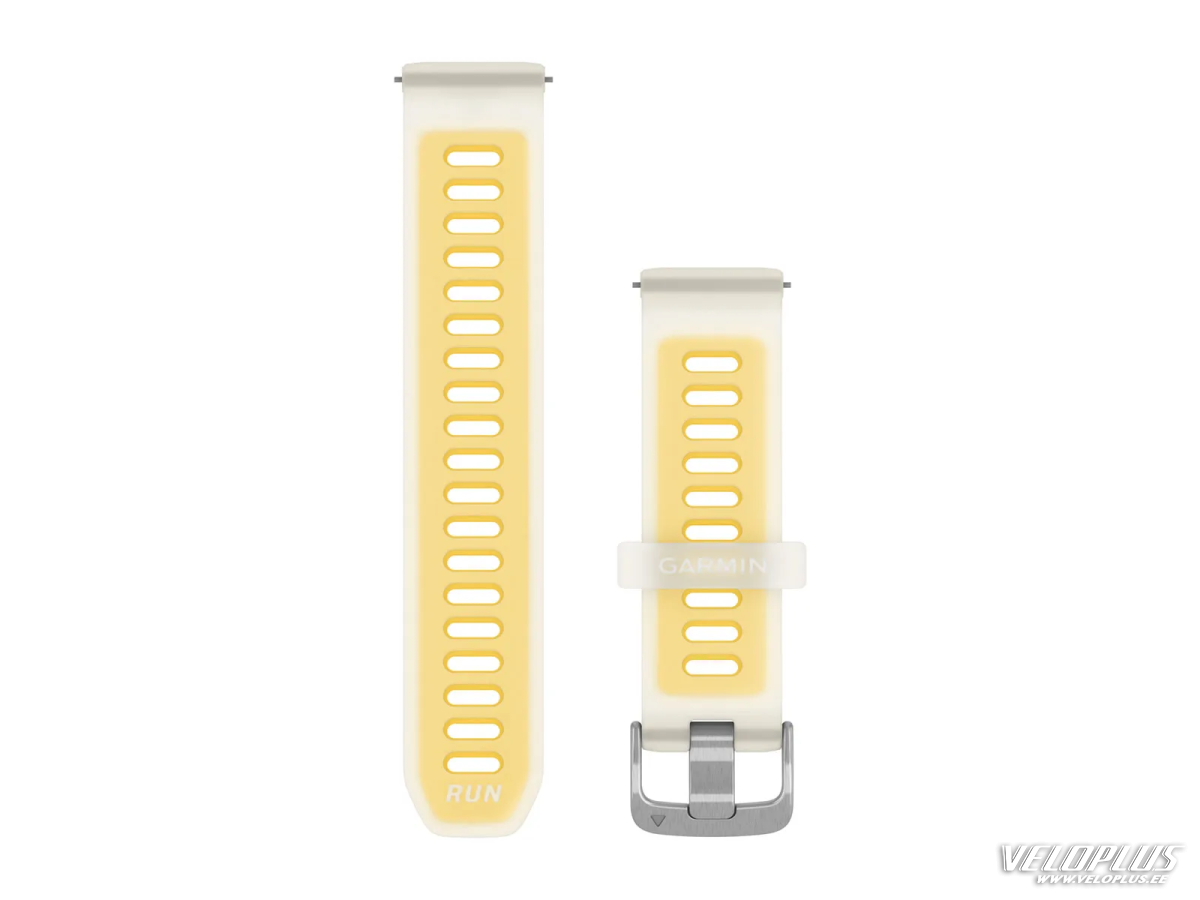 Vaihdehihna Garmin Quick Release 20mm läpikuultava luunvalkoinen/mango