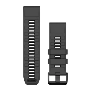 Nomaiņas siksniņa Garmin QuickFit 26mm grafīta/melna silikona