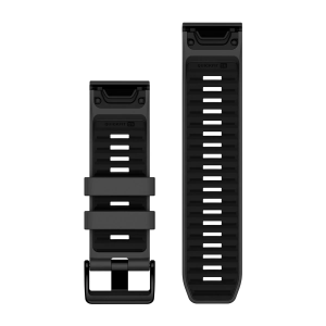 Nomaiņas siksniņa Garmin QuickFit 26mm grafīta/melna silikona