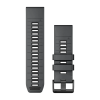 Nomaiņas siksniņa Garmin QuickFit 26 mm pelēka/melna silikona thumbnail 1