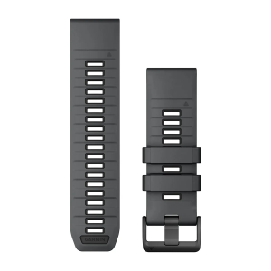 Nomaiņas siksniņa Garmin QuickFit 26 mm pelēka/melna silikona