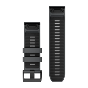 Nomaiņas siksniņa Garmin QuickFit 26 mm pelēka/melna silikona