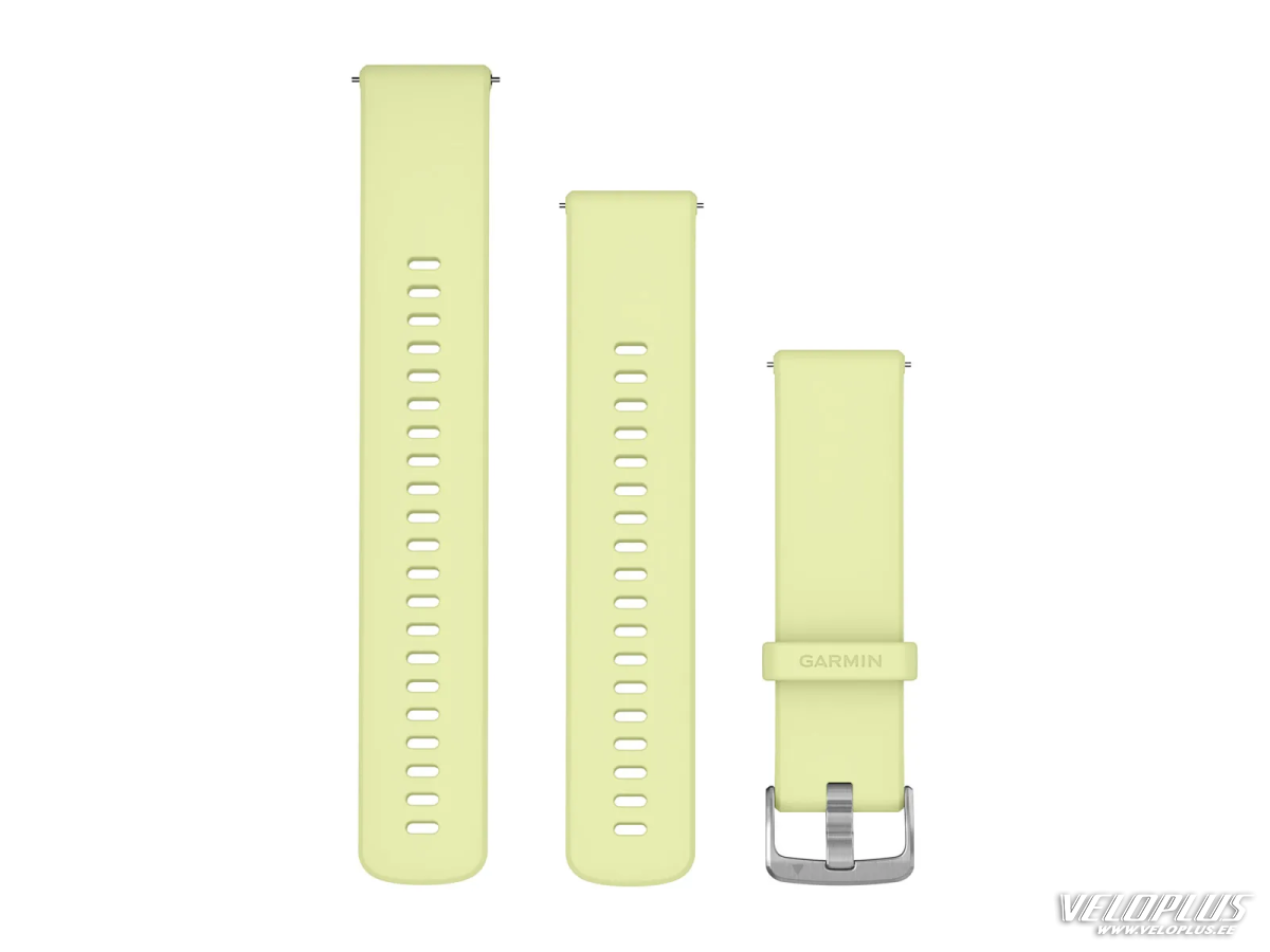Vaihdekaista Garmin Quick Release 22mm Citron silikoni