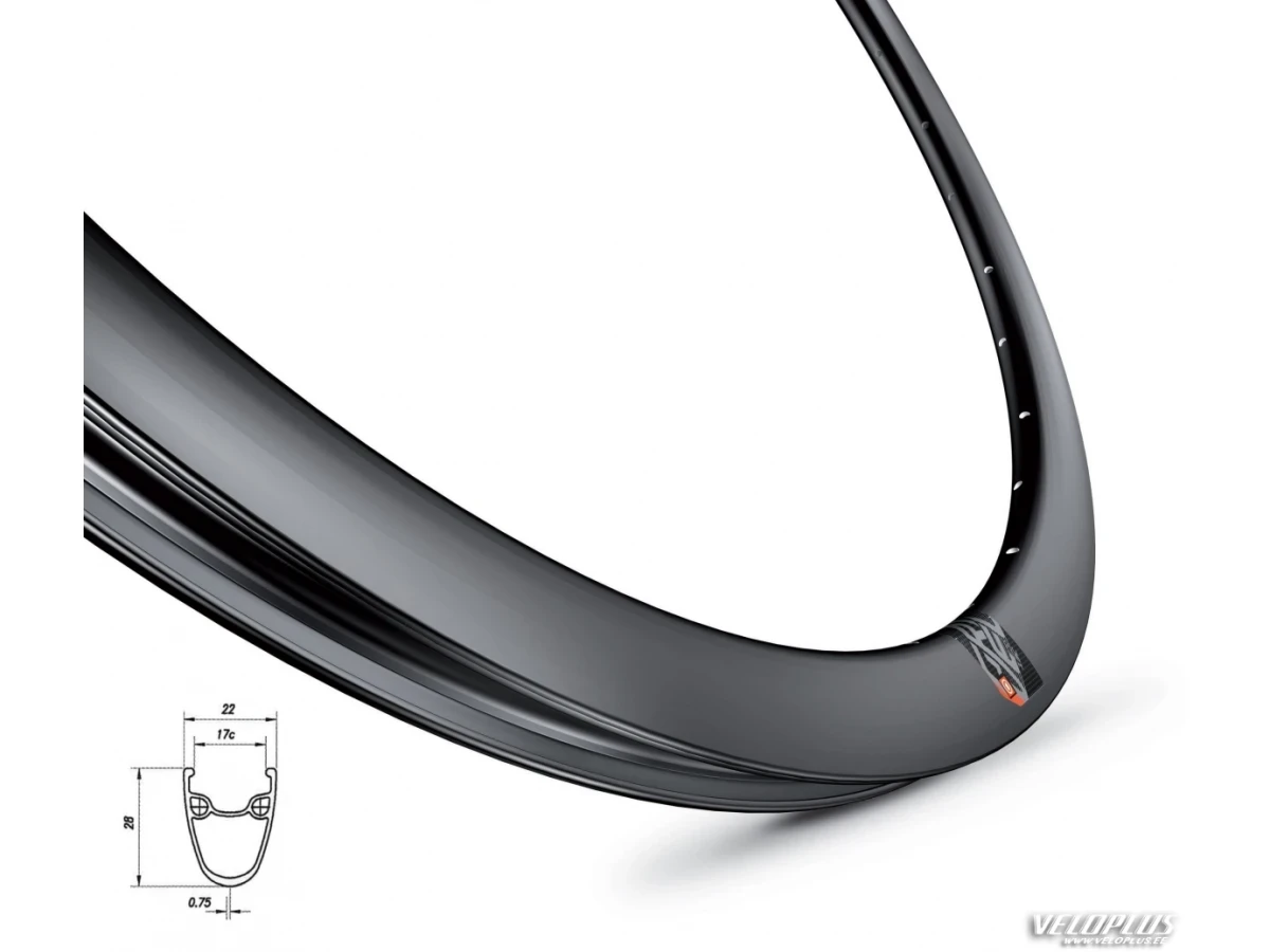 Rim Mach1 Gravel 700c 28" 622x17C 32a black Disc