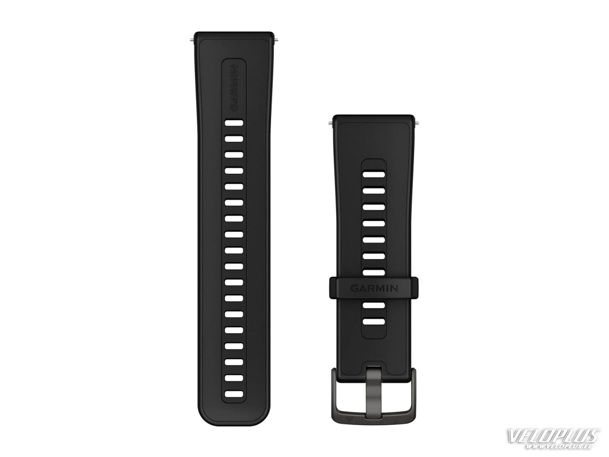 Nomaiņas siksna Garmin Quick Release 24mm melna silikona