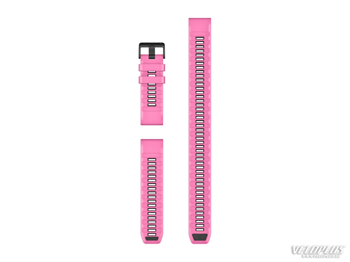 Kellarihm Garmin QuickFit 26mm Roosa silikoon (Kolmeosaline sukeldumiskomplekt)