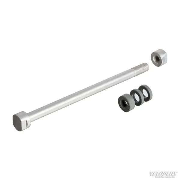 Tacx E-Thru treneru asis klasiskajiem treneriem 10 mm aizmugurējai ritenim
