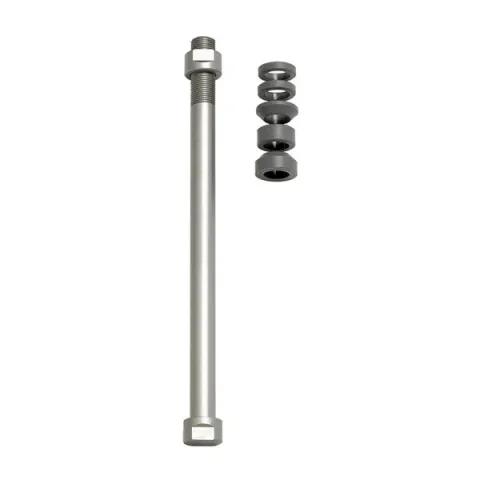 Tacx E-Thru treeningpukkide võll klassikalistele pukkidele 12 mm x 1 tagumine ratas