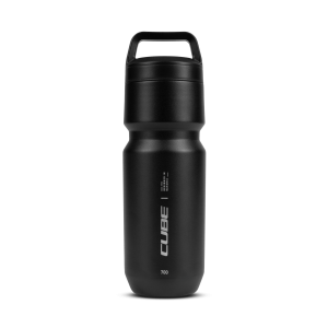 Pullo Cube Arc 700, ruostumaton teräs, musta