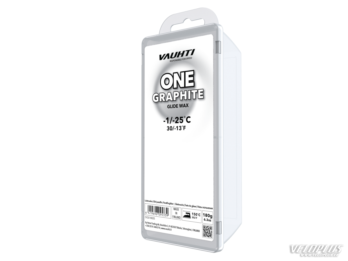 Slīdējs VAUHTI ONE GRAPHITE PELĒKS -1...-25°C 180g