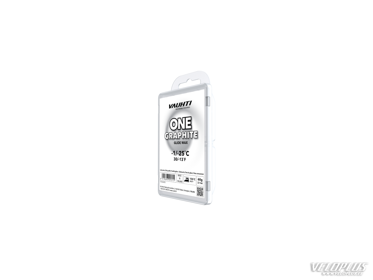 Скользящая мазь VAUHTI ONE GRAPHITE СЕРЫЙ -1...-25°C 60г