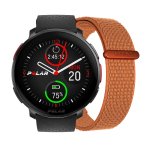 Pulsikell Polar Vantage V3 must + oranž kellarihm